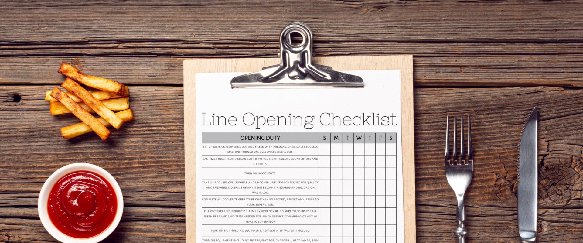 Daily Kitchen Management Checklist For Restaurant Managers